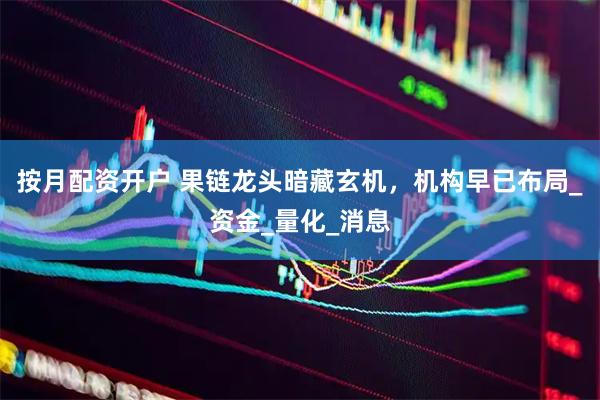 按月配资开户 果链龙头暗藏玄机，机构早已布局_资金_量化_消息